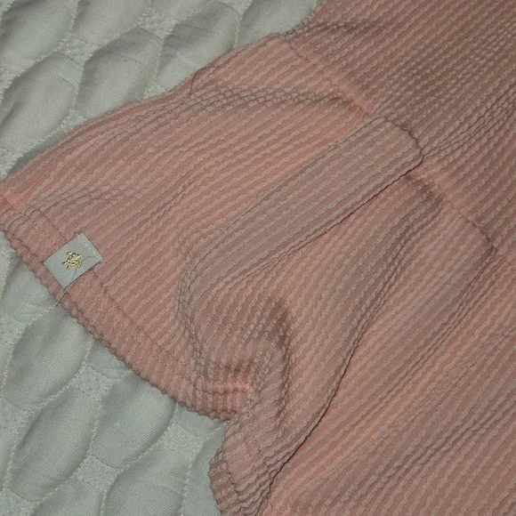 Simply Southern Women's New With Tags Ribbed Bright Coral Dress Size Large - Picture 2 of 4